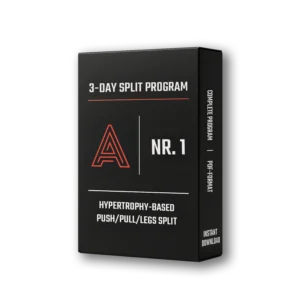 Push/Pull/Legs – 3-Day Hypertrophy Training Plan