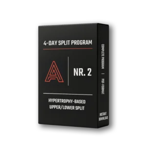 Upper/Lower – 4-Day Hypertrophy Training Plan (Low Volume)